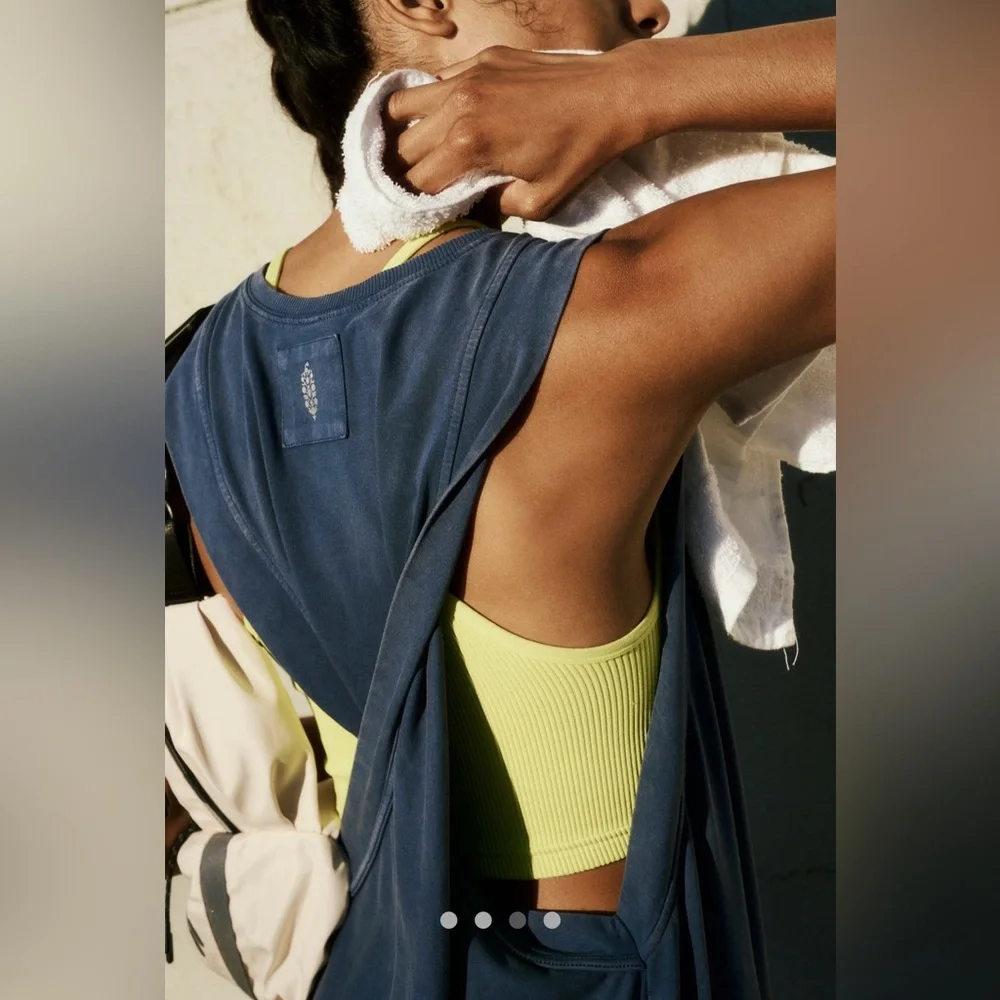 NWT FREE PEOPLE MOVEMENT Hot Shot Twisted Onesie In Supernova MSRP $80 - Picture 3 of 10